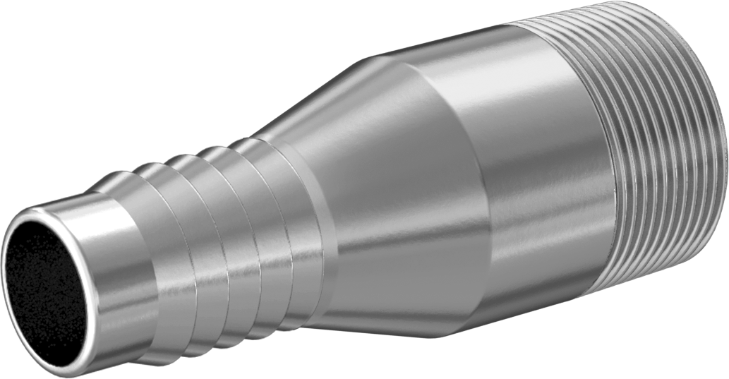 Straight Adapter with Round Body
