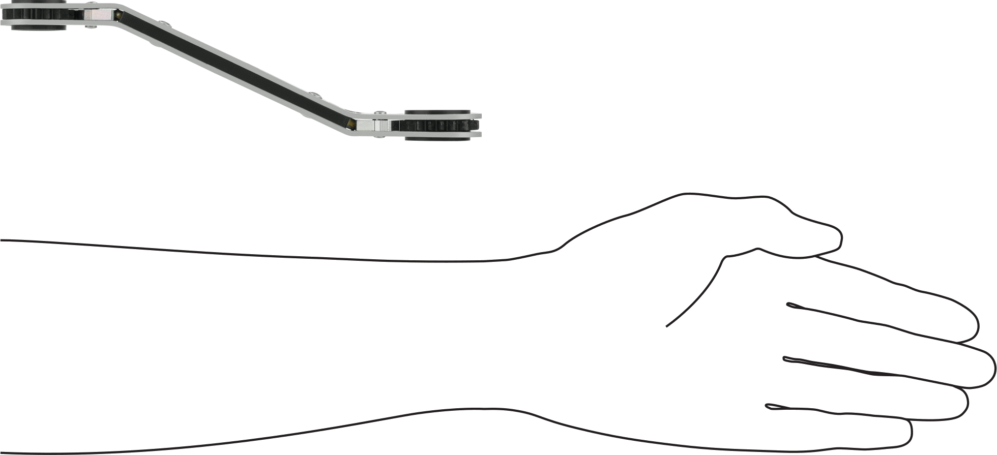 Derin Ofsetli Cırcırlı Çift Başlı Kutu Anahtarı, 12-Uçlu Açıklıklar, 16 mm x 18 mm Boyut, 8" Toplam Uzunluk