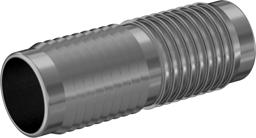 Kolay Takılan Dikenli Düz Konektör, Hava ve Su için, Pirinç, 1-1/4" Hortum İç Çapı için