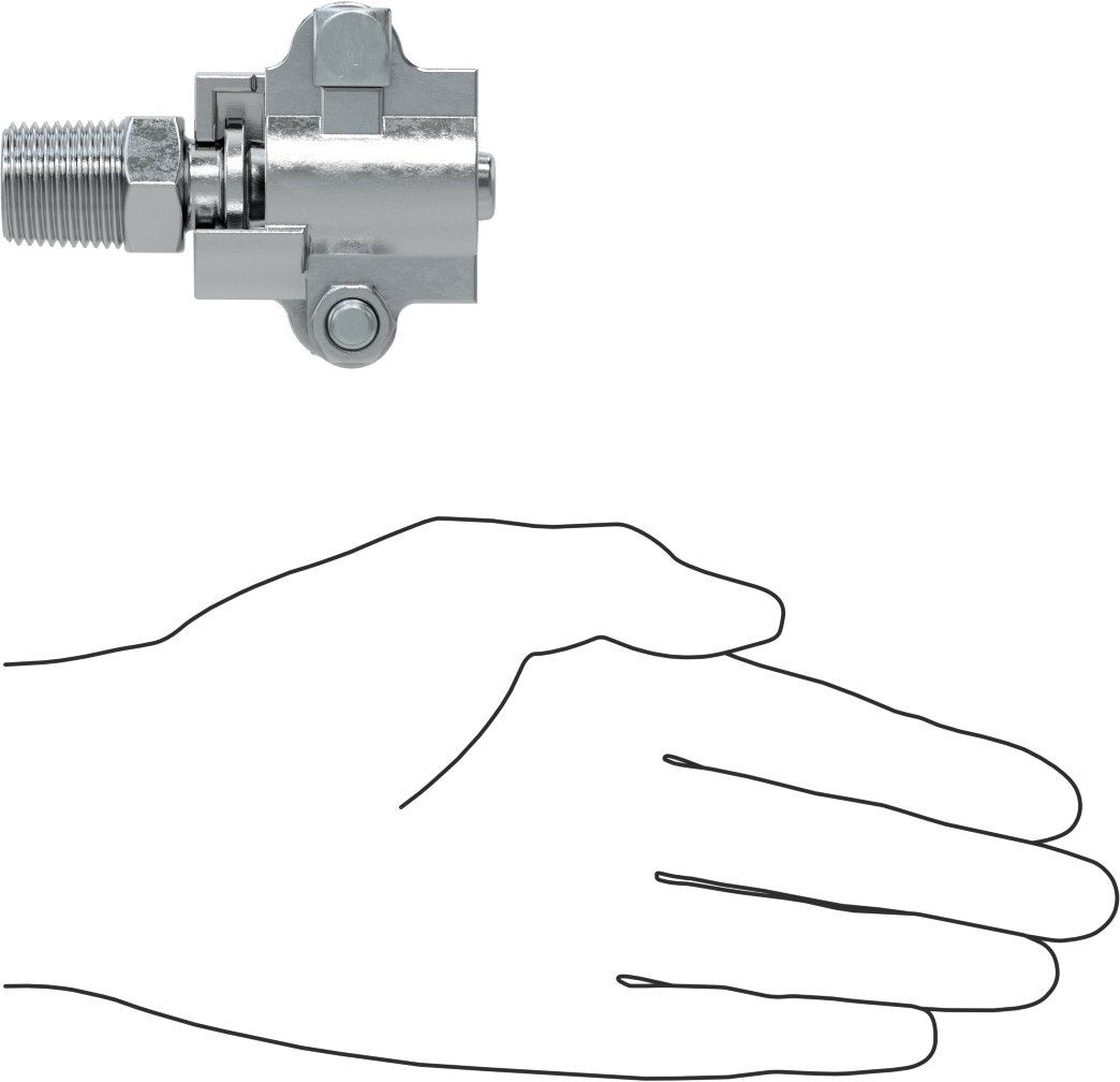 Buhar için Kilitli Kelepçeli Hortum Adaptörü, 1/2" Hortum İç Çapı için, 1-1/16" Maksimum Hortum Dış Çapı, 1/2 NPT Erkek