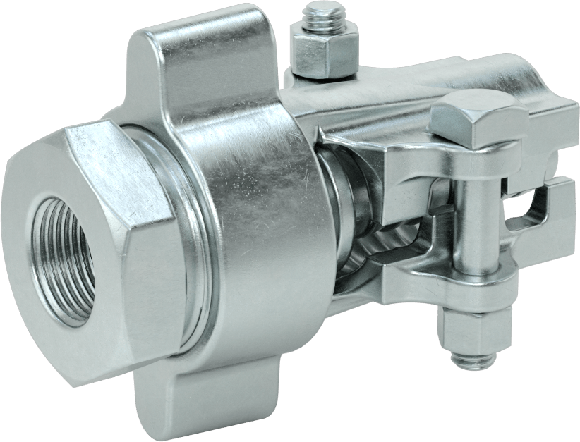 Buhar için Kilitli Kelepçeli Hortum Adaptörü, 3/4" Hortum İç Çapı için, 1-1/2" Maksimum Hortum Dış Çapı, 3/4 NPT Dişi