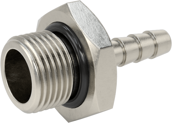 Dikenli Hortum Bağlantı Parçası, 303 Paslanmaz Çelik Düz Adaptör, 6 mm Hortum İç Çapı, 3/8 BSPP Erkek