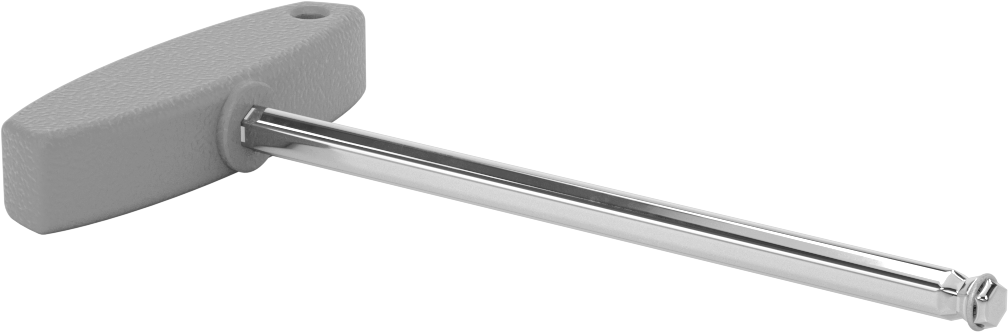 Vida Tutucu T Saplı Anahtar, 10 mm Tahrik Boyutu, 9-1/4" Toplam Uzunluk