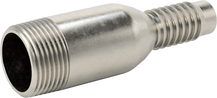 Kolay Takılan Dikenli Hortum Adaptörü, Kimyasallar için, 316 Paslanmaz Çelik, 3/4" Hortum İç Çapı x 1 NPT Erkek