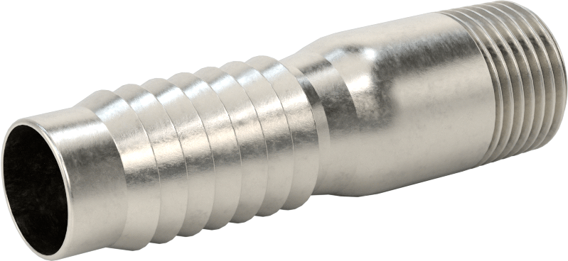 Kolay Takılan Dikenli Hortum Adaptörü, Kimyasallar için, 316 Paslanmaz Çelik, 3/4" Hortum İç Çapı için, 1/2 NPT Erkek