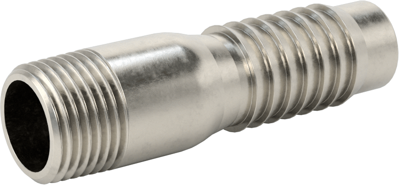 Kolay Takılan Dikenli Hortum Adaptörü, Kimyasallar için, 316 Paslanmaz Çelik, 3/4" Hortum İç Çapı için, 1/2 NPT Erkek