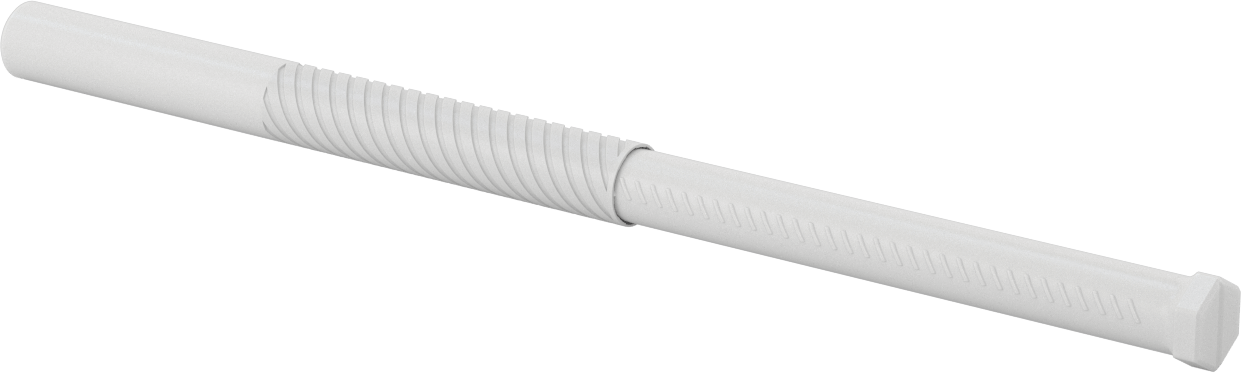 Geri Dönüştürülmüş Plastik Yuvarlak Ayarlanabilir Uzunluklu Nakliye Tüpleri, 0.63" ID, 8“ ila 14” İç Uzunluk