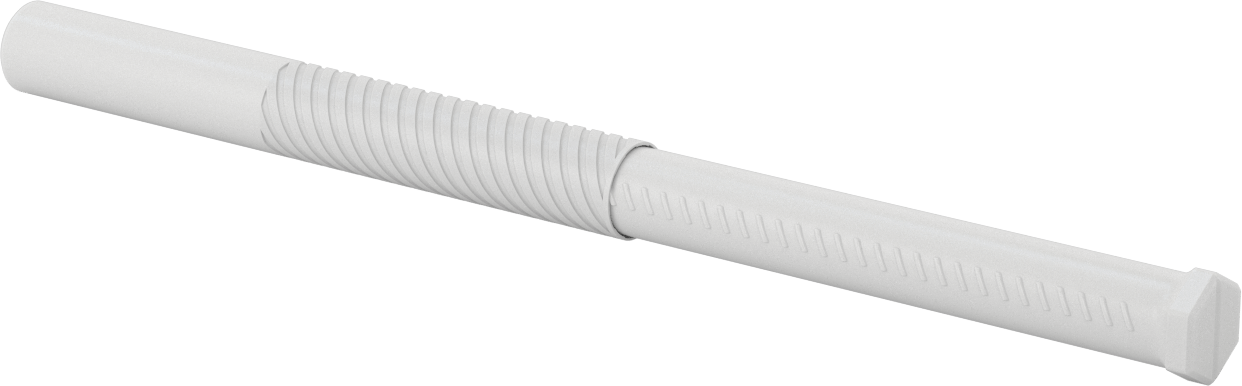 Geri Dönüştürülmüş Plastik Yuvarlak Ayarlanabilir Uzunluklu Nakliye Tüpleri, 0.79" ID, 8“ ila 14” İç Uzunluk
