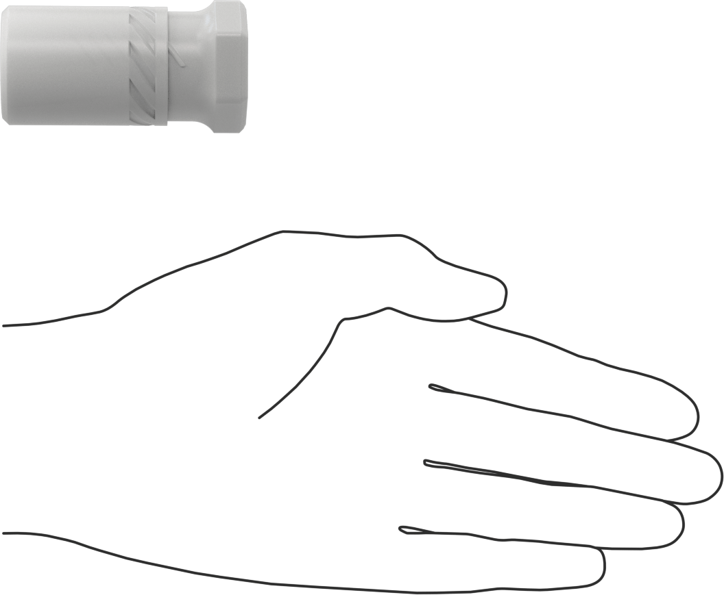 Geri Dönüştürülmüş Plastik Yuvarlak Ayarlanabilir Uzunluklu Nakliye Tüpleri, 1.02" ID, 2“ ila 3” İç Uzunluk