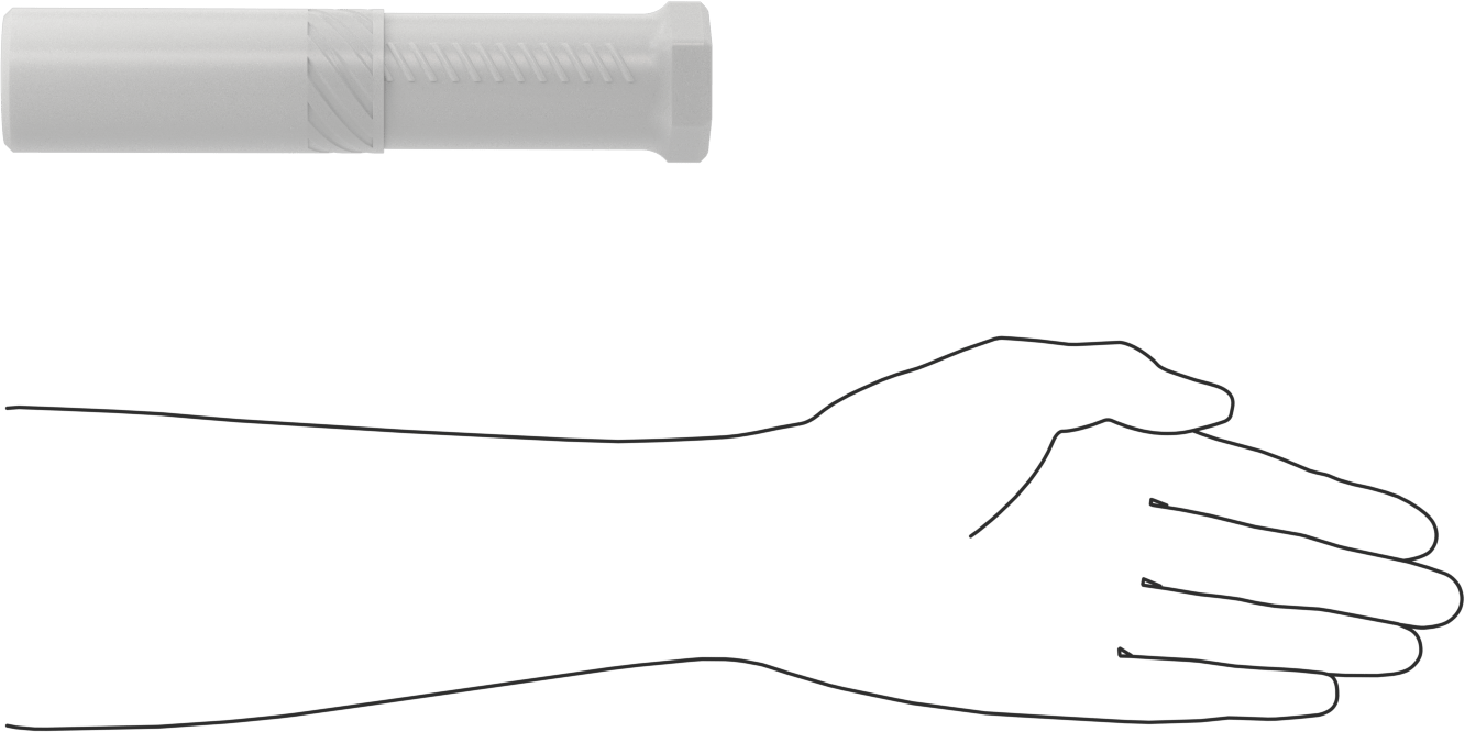 Geri Dönüştürülmüş Plastik Yuvarlak Ayarlanabilir Uzunluklu Nakliye Tüpleri, 1.46" ID, 5“ ila 8” İç Uzunluk