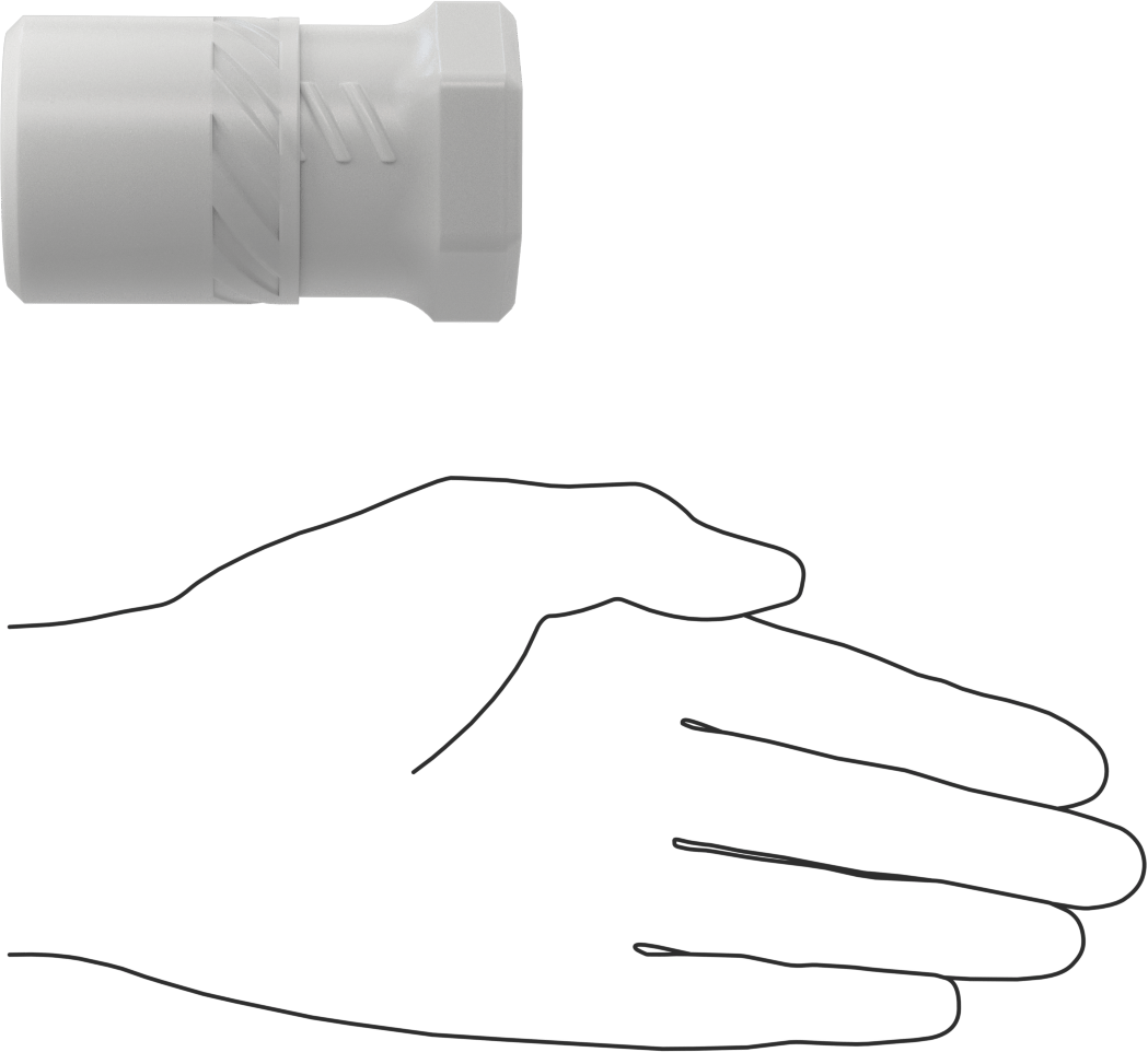 Geri Dönüştürülmüş Plastik Yuvarlak Ayarlanabilir Uzunluklu Nakliye Tüpleri, 1.65" ID, 2“ ila 3” İç Uzunluk
