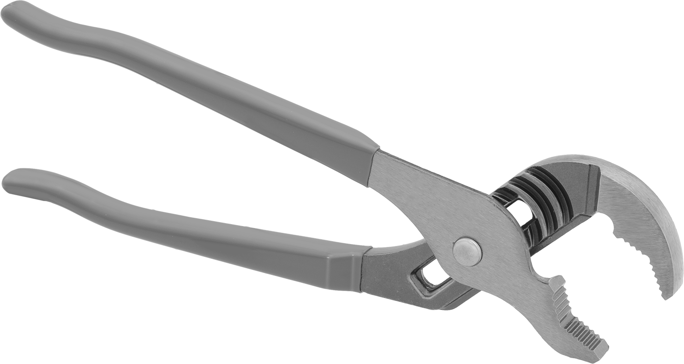 Ayarlanabilir Pense, V-Çeneler ve Yastıklı Tutamak ile, 10" Toplam Uzunluk