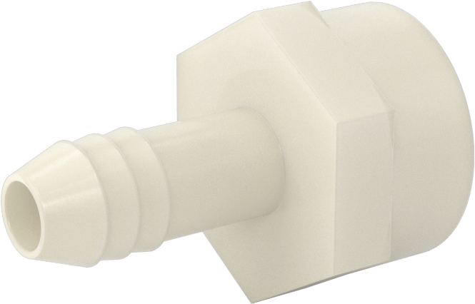Hava ve Su için Plastik Dikenli Boru Bağlantı Elemanı, Düz Adaptör, 3/8" Boru İç Çapı x 3/8 NPT Dişi için