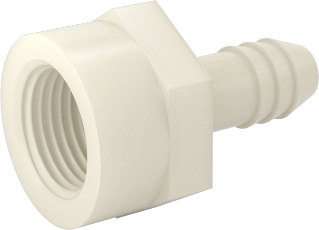 Hava ve Su için Plastik Dikenli Boru Bağlantı Elemanı, Düz Adaptör, 3/8" Boru İç Çapı x 3/8 NPT Dişi için