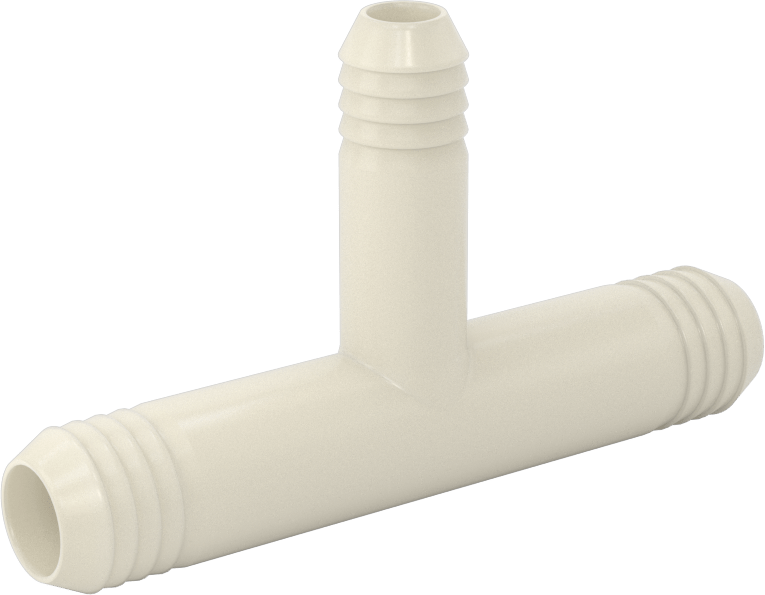 Hava ve Su için Plastik Dikenli Boru Bağlantı Elemanı, Hat Üstü T Redüktör, 1/2“ x 3/8” Boru İç Çapı için