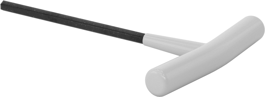Fosfat Kaplı Çelik T-Saplı Altıgen Anahtar, 7/32" Tahrik Boyutu, Yastıklı Tutamak, 6" Toplam Uzunluk