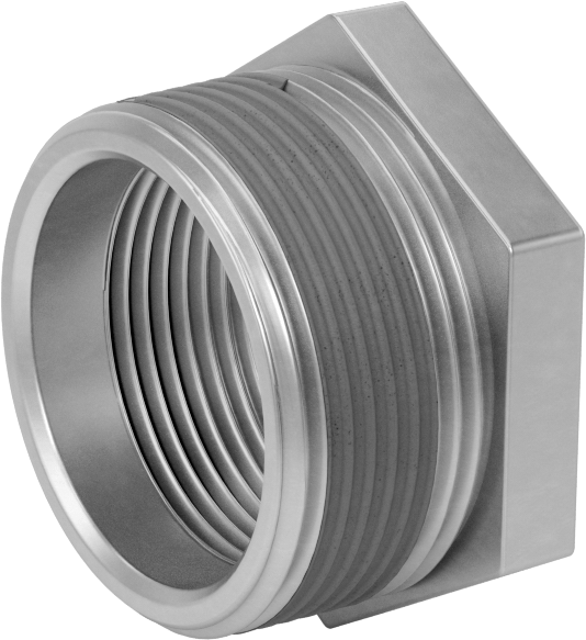 Sızdırmazlık Maddeli Düşük Basınçlı Demir Boru Bağlantı Elemanı, Burç Adaptörü, 1-1/2 NPT Erkek x 1-1/4 NPT Dişi