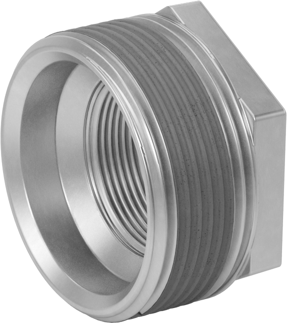 Sızdırmazlık Maddeli Düşük Basınçlı Demir Boru Bağlantı Elemanı, Burç Adaptörü, 2-1/2 NPT Erkek x 1-1/2 NPT Dişi