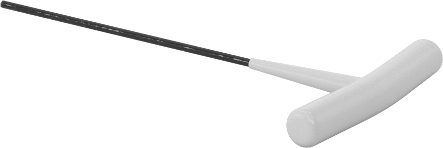 Fosfat Kaplı Çelik T-Saplı Altıgen Anahtar, 3/32" Tahrik Boyutu, Yastıklı Tutamak, 6" Toplam Uzunluk