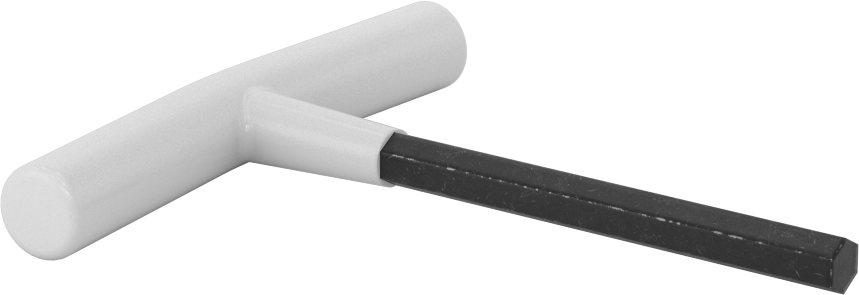 Fosfat Kaplı Çelik T-Saplı Altıgen Anahtar, 3/8" Tahrik Boyutu, Yastıklı Tutamak, 6" Toplam Uzunluk