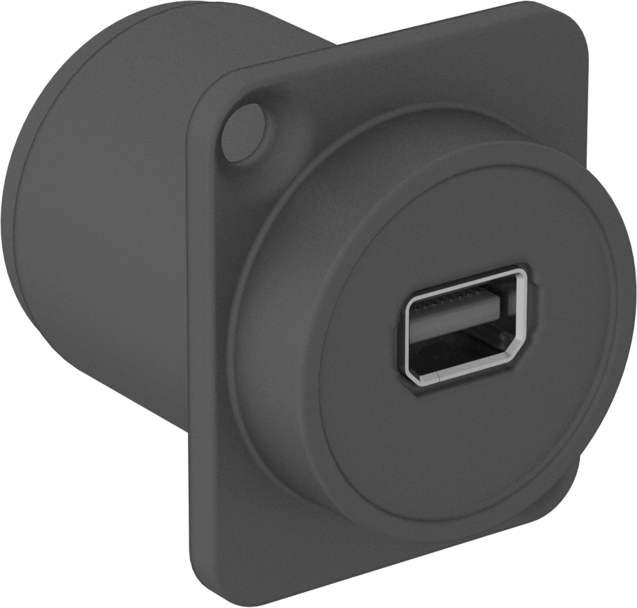 Panele Monte Displayport Konektörü, Mini Displayport Dişi x Mini Displayport Dişi