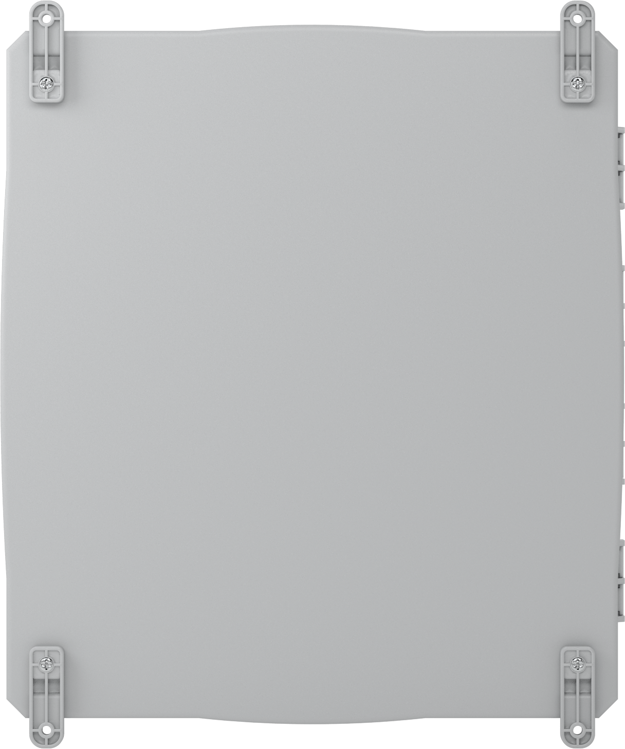 Versa-Panel Polikarbonat Muhafaza, Su Geçirmez, Vidalı Menteşeli Kapak, 17" x 19" x 12", Gri