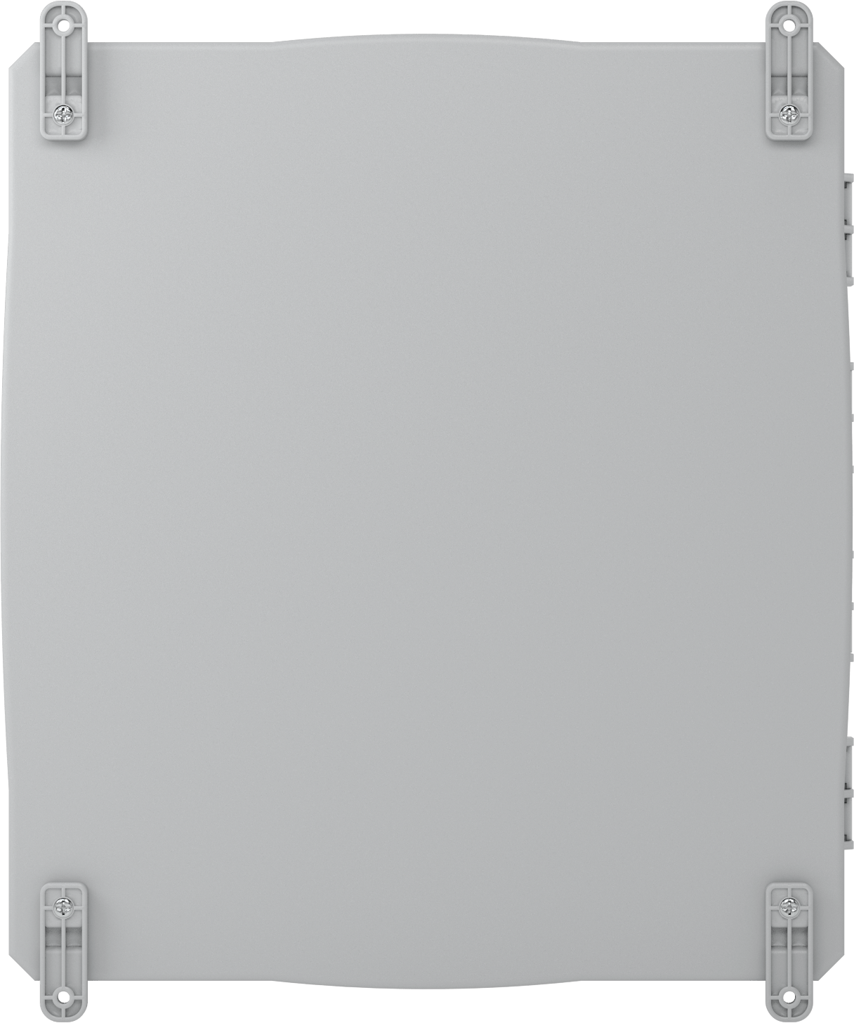 Versa-Panel Polikarbonat Muhafaza, Şeffaf Menteşe Kapağı, Vida Kapatma, 17" x 19" x 12", Gri