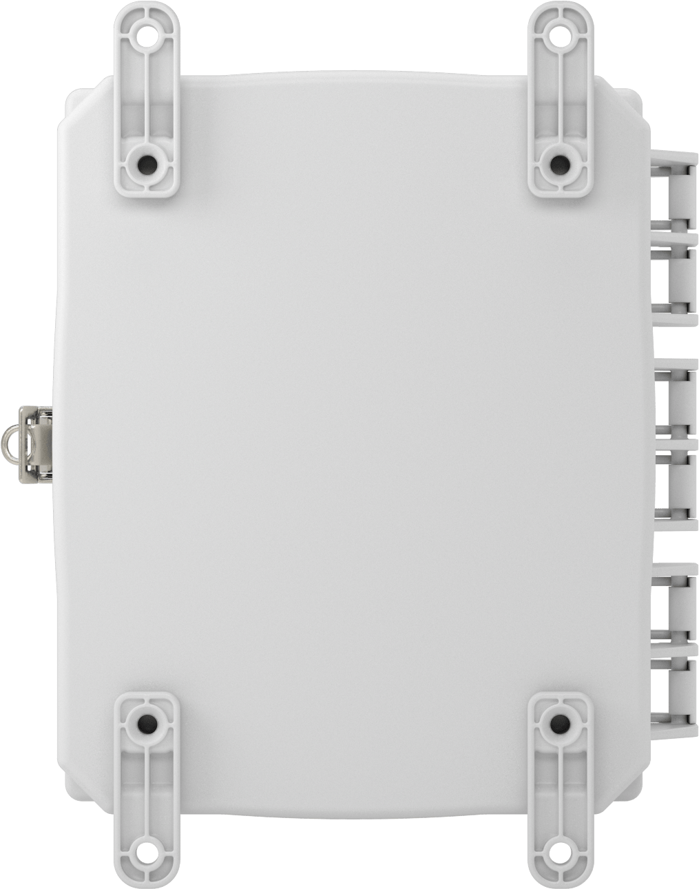 Versa-Panel Polikarbonat Muhafaza, Hızlı Açma Menteşeli Kapak, 8.5" x 11" x 5.5", Beyaz