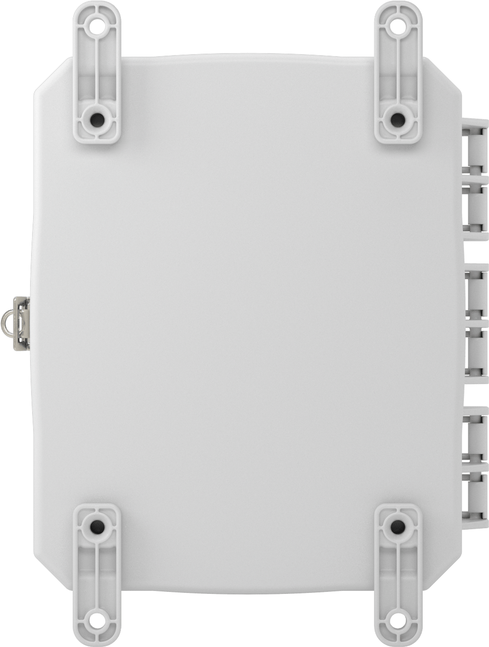 Versa-Panel Polikarbonat Muhafaza, Hızlı Açma Menteşeli Kapak, 8.5" x 11" x 7.5", Beyaz