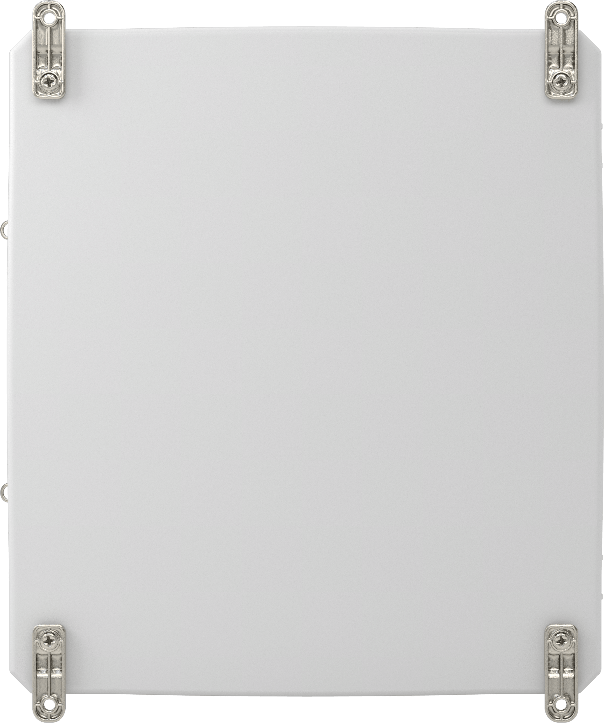 Versa-Panel Polikarbonat Muhafaza, Hızlı Açma Menteşeli Kapak, 17" x 19" x 12", Beyaz