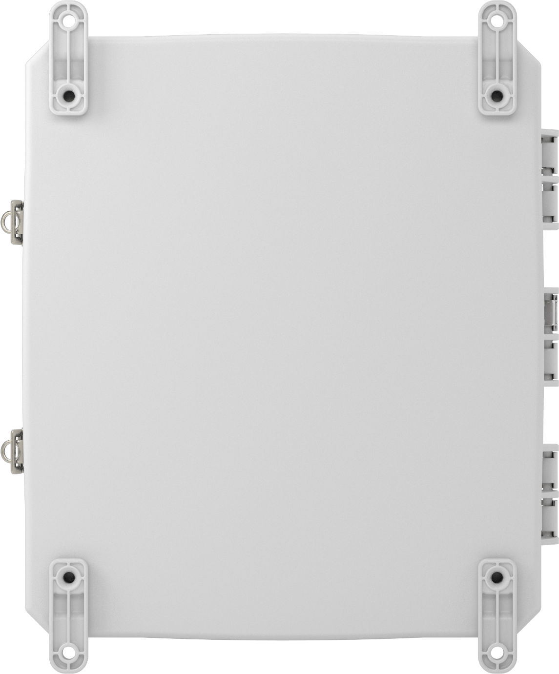 Versa-Panel Polikarbonat Muhafaza, Şeffaf Hızlı Açılır Kapak, 13" x 15" x 7-1/2", Beyaz