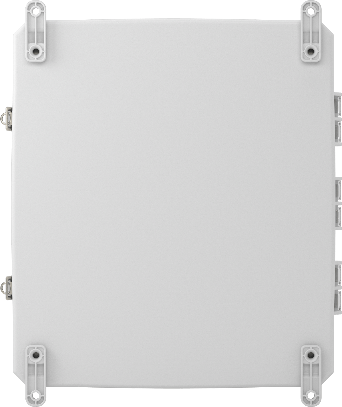 Versa-Panel Polikarbonat Muhafaza, Şeffaf Hızlı Açılır Kapak, 15" x 17" x 8-1/2", Beyaz