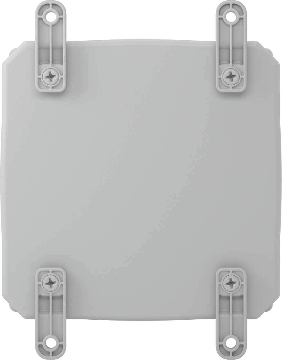 Versa-Panel Polikarbonat Muhafaza, Çıkarılabilir Kapak, Vida Kapatma, 8.5" x 8.5" x 5.5", Gri