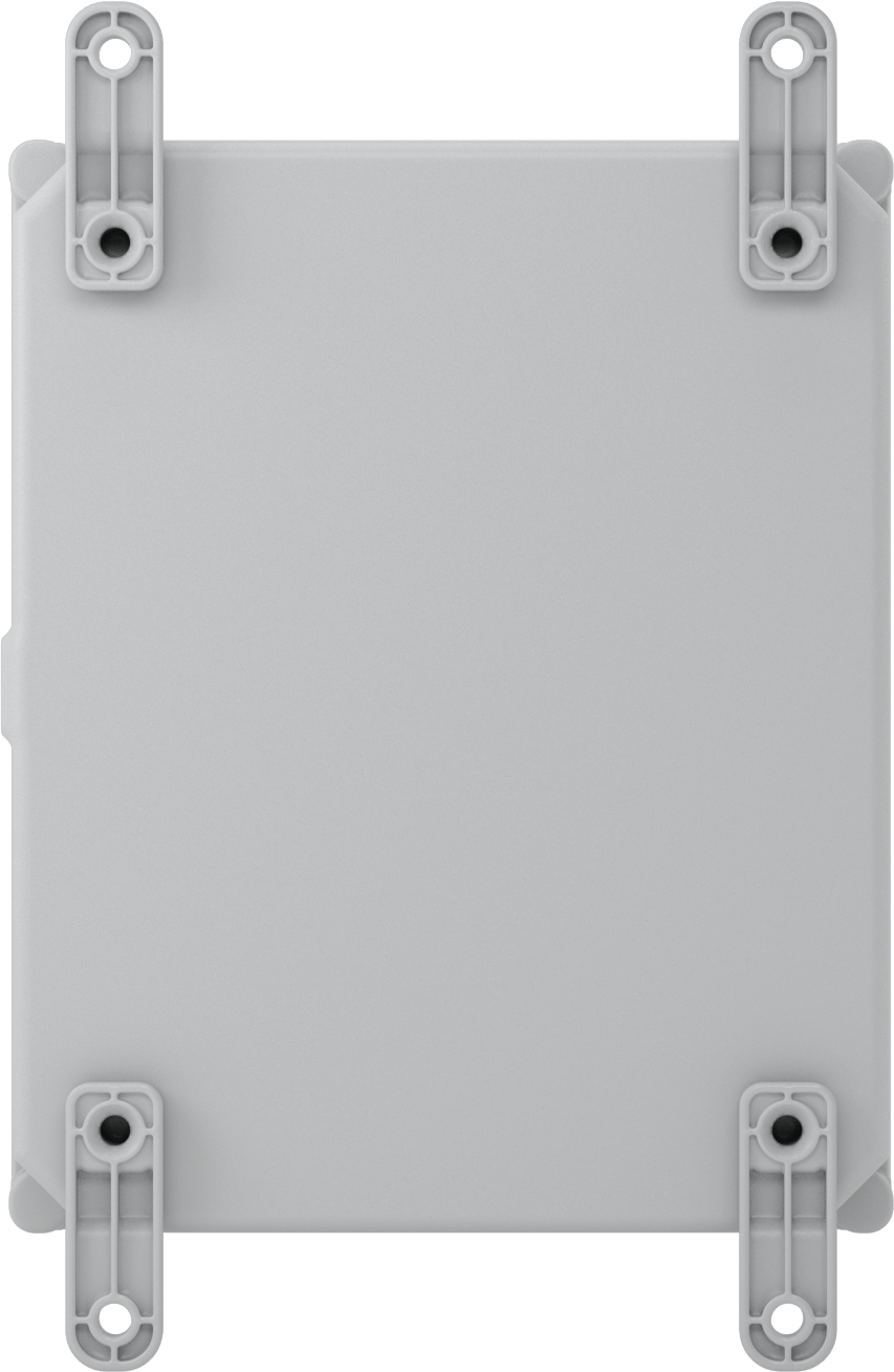 Versa-Panel Polikarbonat Muhafaza, Vidalı Kaldırılabilir Kapak, 8.5" x 11" x 3-1/4", Gri