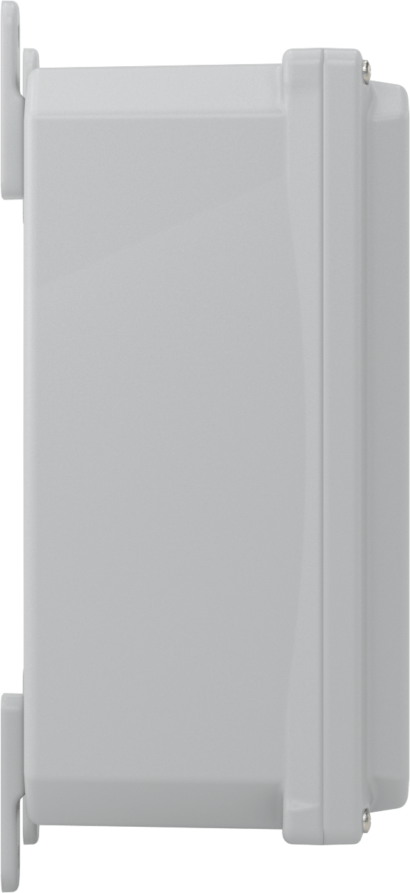 Versa-Panel Polikarbonat Muhafaza, Çıkarılabilir Kapak, Vida Kapatma, 8.5" x 11" x 5.5", Gri