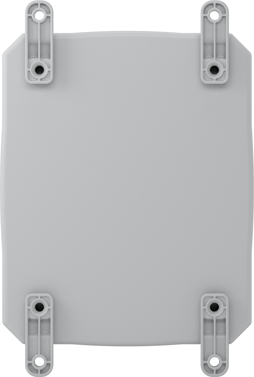 Versa-Panel Polikarbonat Muhafaza, Çıkarılabilir Kapak, Vida Kapatma, 8.5" x 11" x 7.5", Gri