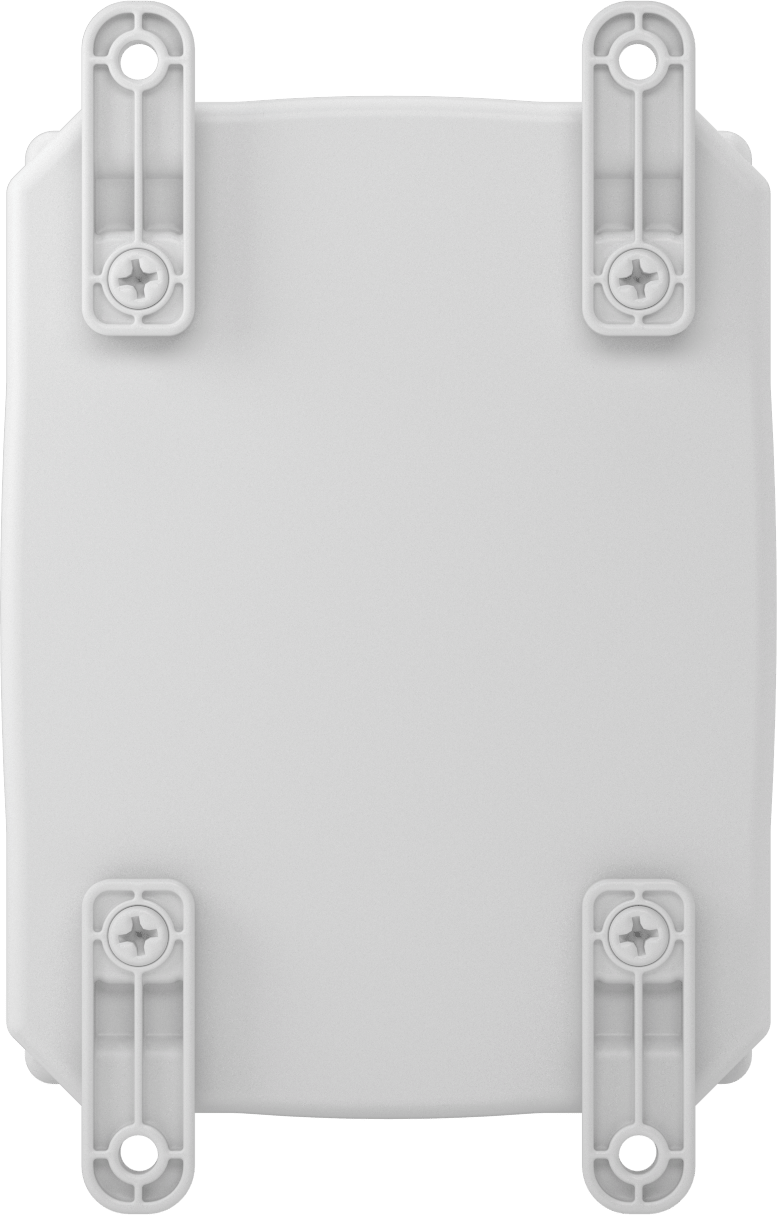 Versa-Panel Polikarbonat Muhafaza, Menteşeli Kapak, Vida Kapatma, 6.5" x 8.5" x 5.5", Beyaz