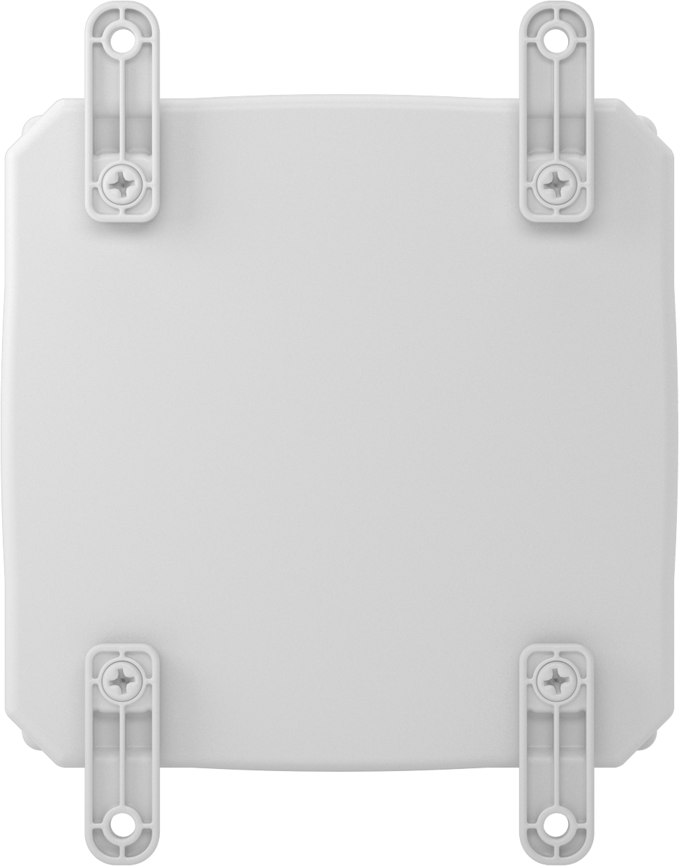 Versa-Panel Polikarbonat Muhafaza, Menteşeli Kapak, Vida Kapatma, 8.5" x 8.5" x 5.5", Beyaz
