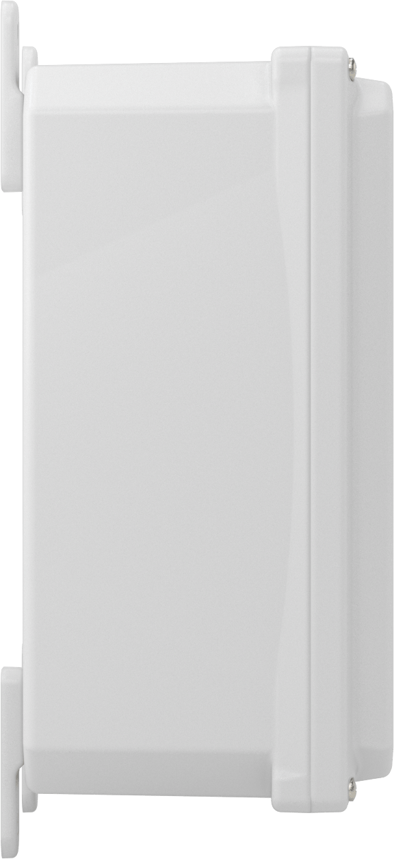 Versa-Panel Polikarbonat Muhafaza, Vidalı Kapaklı Menteşeli Kapak, 8.5" x 11" x 5.5", Beyaz