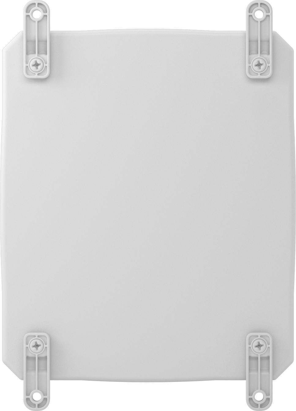 Versa-Panel Polikarbonat Muhafaza, Menteşeli Kapak, Vida Kapatma, 11" x 13" x 7-1/2", Beyaz
