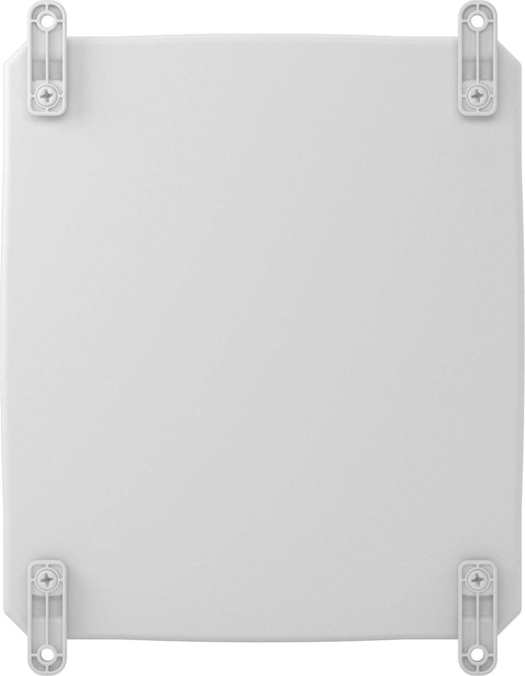 Versa-Panel Polikarbonat Muhafaza, Menteşeli Kapak, Vida Kapatma, 13" x 15" x 7-1/2", Beyaz