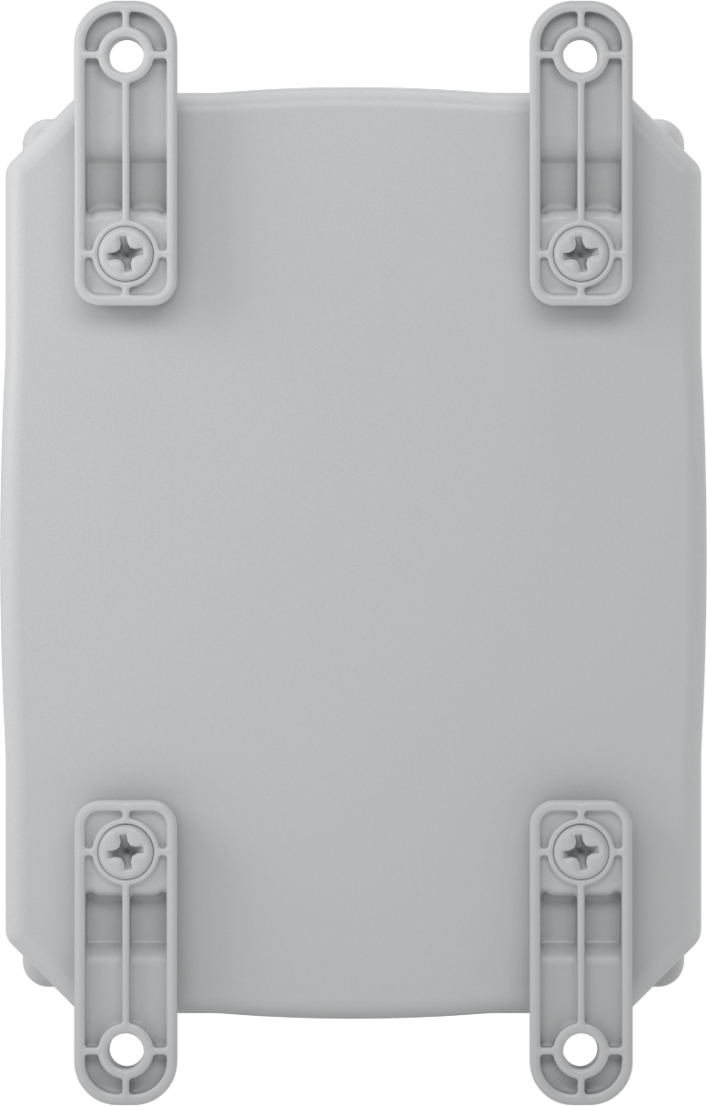Versa-Panel Polikarbonat Muhafaza, Vidalı Şeffaf Kaldırılabilir Kapak, 6.5" x 8.5" x 5.5", Gri