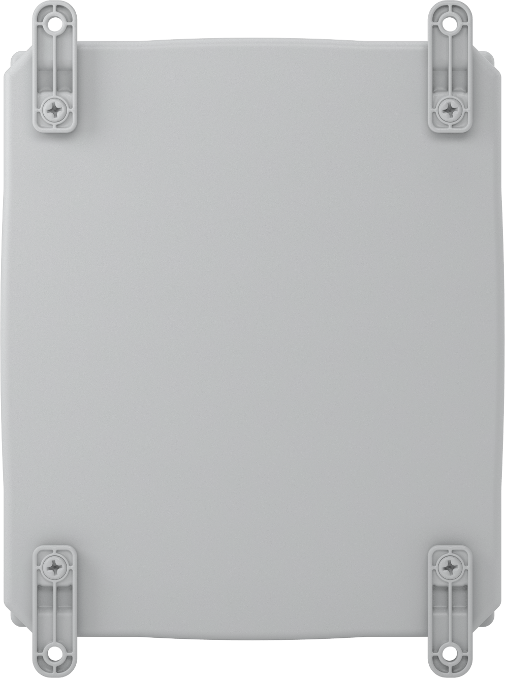 Versa-Panel Polikarbonat Muhafaza, Vidalı Şeffaf Kaldırılabilir Kapak, 11" x 13" x 5.5", Gri