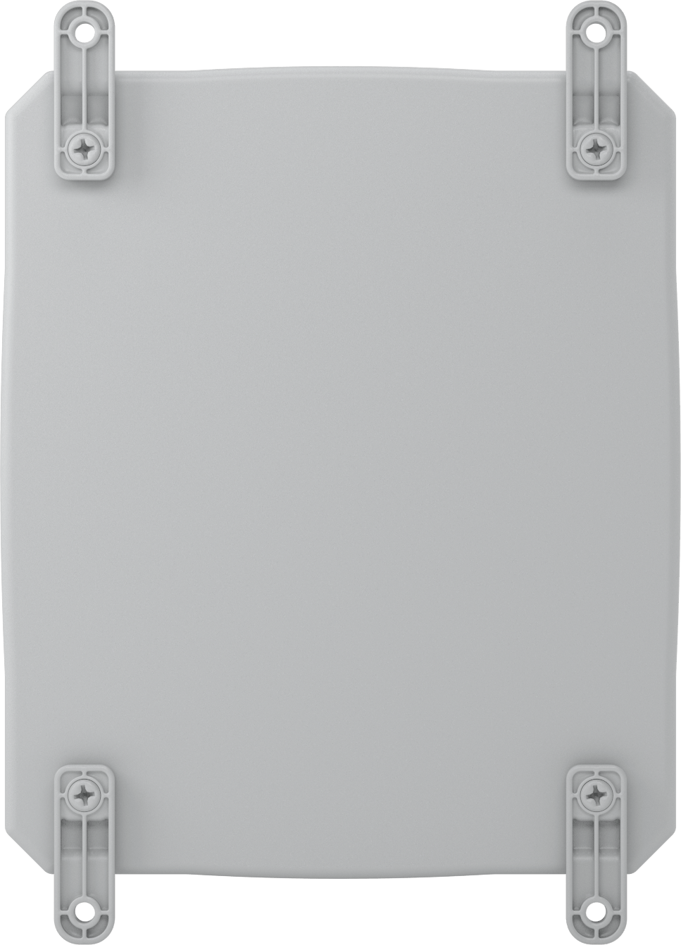 Versa-Panel Polikarbonat Muhafaza, Vidalı Şeffaf Kaldırılabilir Kapak, 11" x 13" x 7.5", Gri
