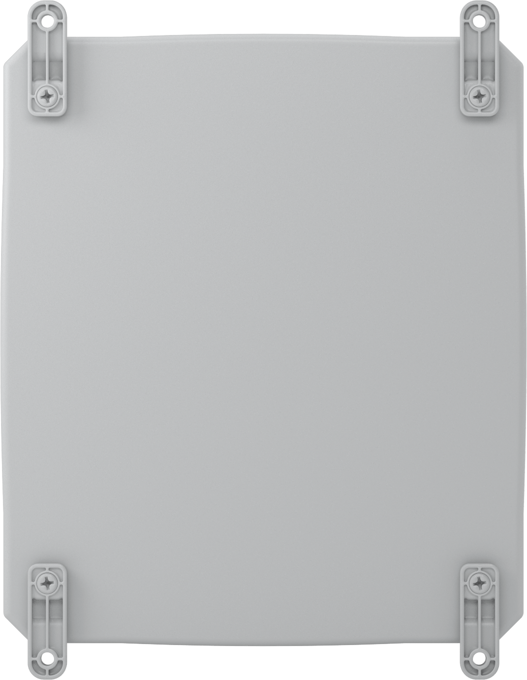 Versa-Panel Polikarbonat Muhafaza, Vidalı Şeffaf Kaldırılabilir Kapak, 13" x 15" x 7.5", Gri