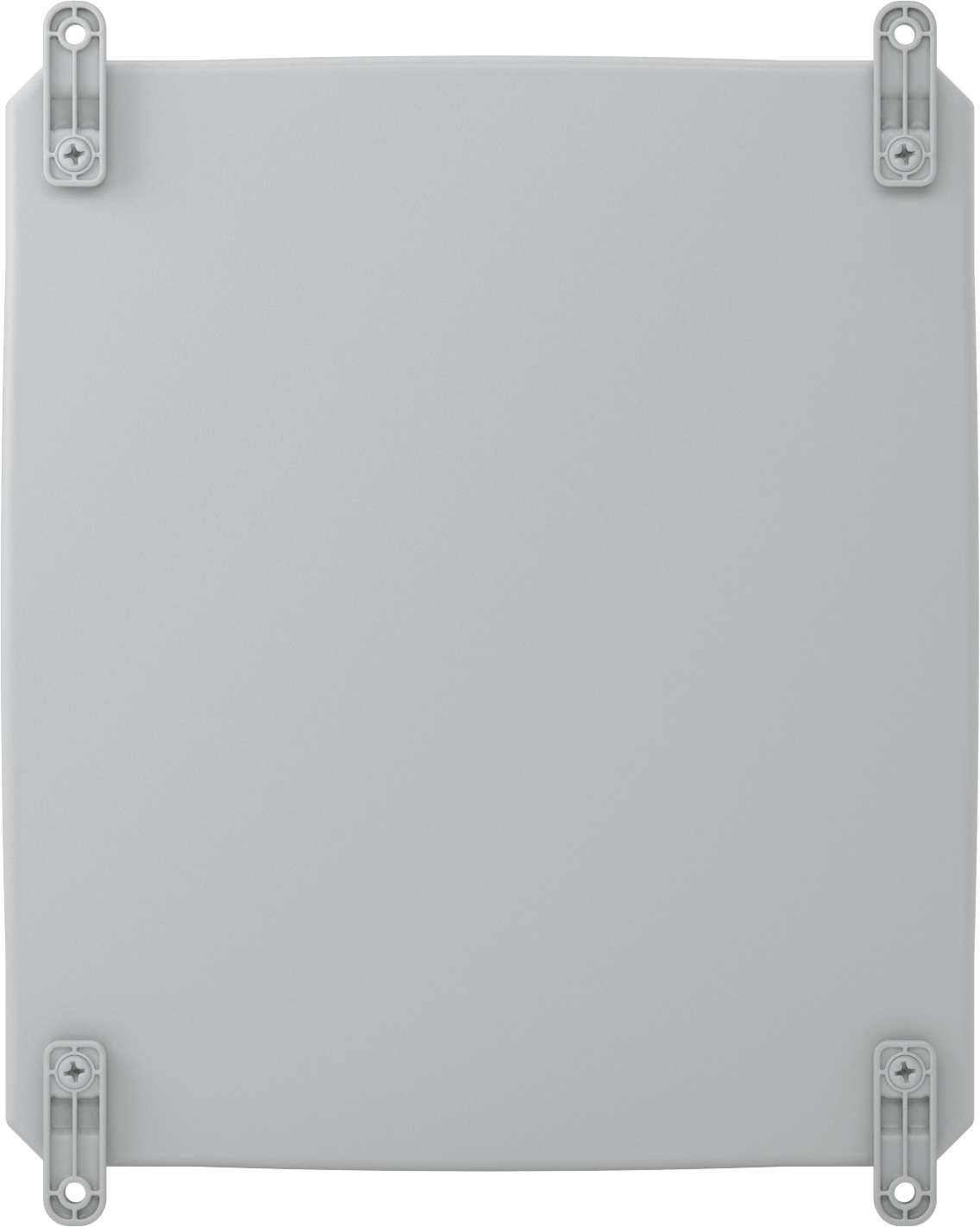 Versa-Panel Polikarbonat Muhafaza, Vidalı Şeffaf Kaldırılabilir Kapak, 15" x 17" x 8.5", Gri