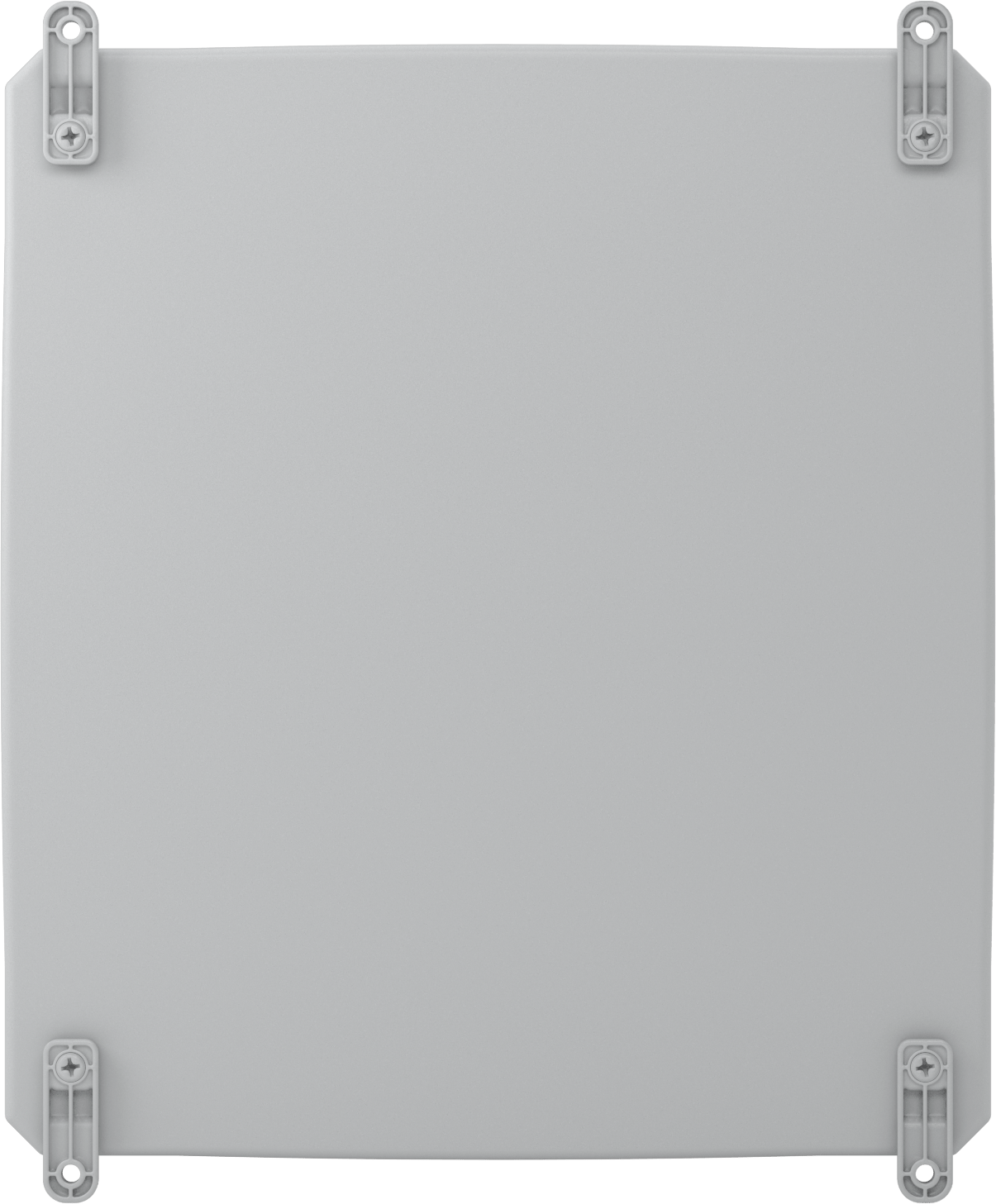 Versa-Panel Polikarbonat Muhafaza, Vidalı Şeffaf Kaldırılabilir Kapak, 17" x 19" x 12", Gri