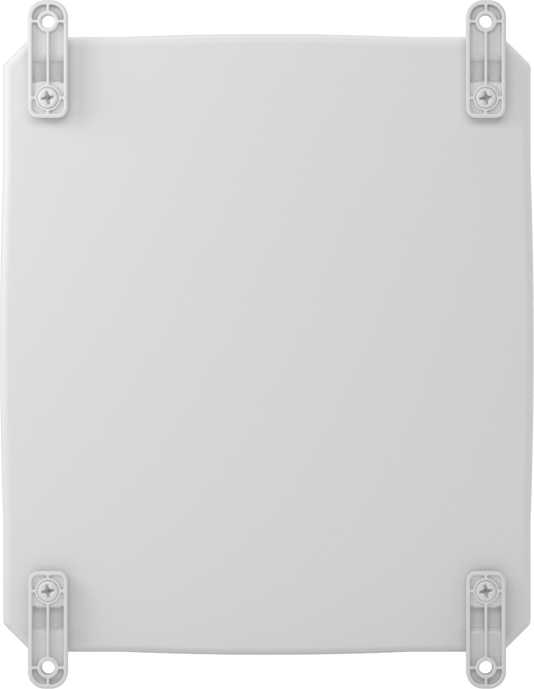 Versa-Panel Polikarbonat Muhafaza, Vidalı Şeffaf Menteşeli Kapak, 13" x 15" x 7.5", Beyaz