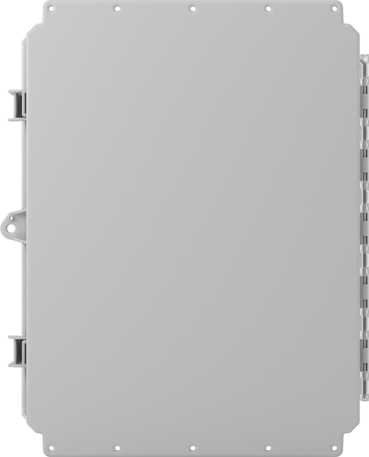 Versa-Panel Polikarbonat Muhafaza, Şeffaf Hızlı Açılır Kapak, 19" x 24" x 9", Gri