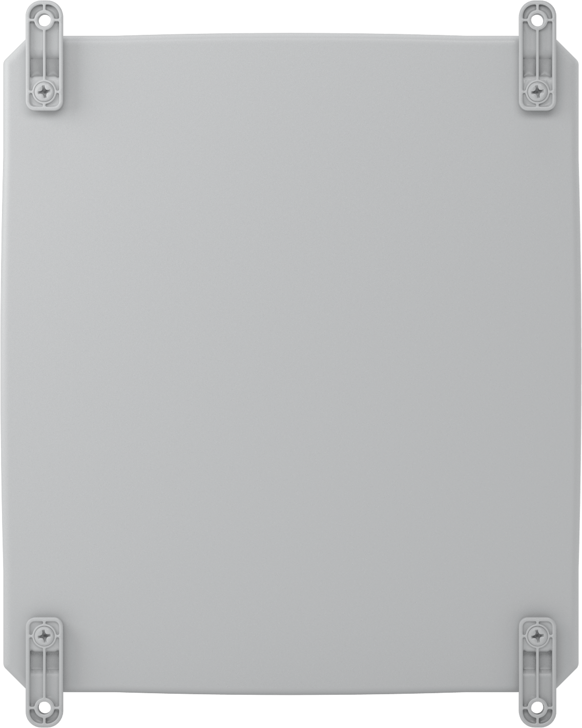 Versa-Panel Polikarbonat Muhafaza, Su Geçirmez, Vidalı Menteşe Kapağı, 15" x 17" x 8.5", Gri